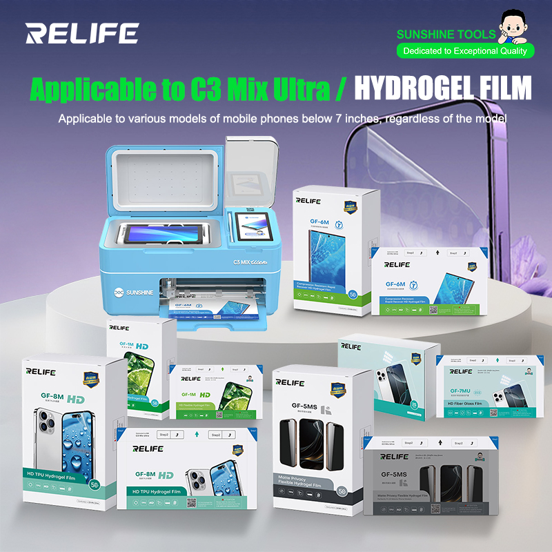 Screen Protector Cutter - Filme de hidrogel RELIFE GF-1M GF-5MS