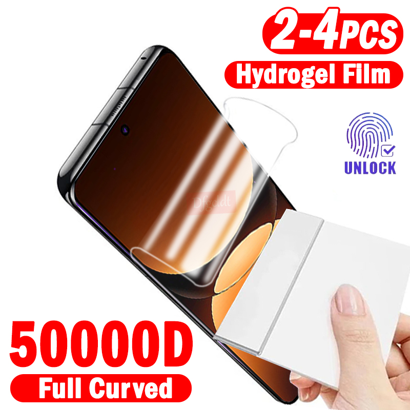 Realme Gt 6 - Película de hidrogel curvada completa, 2-4