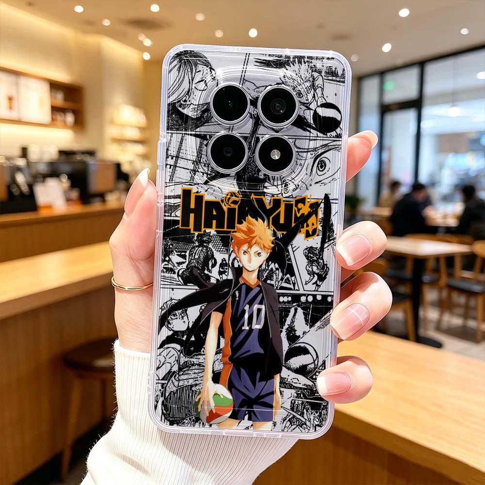 Xiaomi Poco X6 - Capa Transparente Protetora Haikyuu Cool para